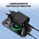 Carregador Completo TURBO 03 Entradas USB 5.1A com Cabo TIPO-C de 1 Metro INOVA CAR-3248C