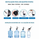 Bomba Elétrica Filtro Bebedouro De Garrafões Galão D Água até 20 Litros ZG-CSJ-01 / MD-09 (***COR PRETO ESGOTADO)