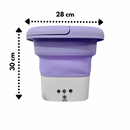 Mini Maquina de Lavar Roupas Dobrável com ALÇA 8 Litros Bivolt Kapbom KA-2648