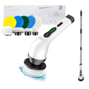 Escova De Limpeza Eletrica 9 Em 1 Sem Fio Giratoria Com Cabo Extensor Recarregavel T&Z MA-8829