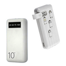 Carregador Power Bank 10000mAh com 04 Saídas USB / V8 / TIPO-C / Lightning Visor LED Kapbom KA-966H