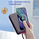 Carregador Power Bank 10000mAh com 04 Saídas USB / V8 / TIPO-C / Lightning Visor LED Kapbom KA-966H