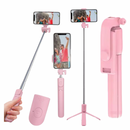 Bastão Pau de Selfie Suporte Celular Tripé c/ Controle Disparador Bluetooth Altomex ZB-011 (***DISPONÍVEL SOMENTE PRETO E BRANCO)