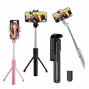 Bastão Pau de Selfie Suporte Celular Tripé c/ Controle Disparador Bluetooth Altomex ZB-011 (***DISPONÍVEL SOMENTE PRETO E BRANCO)